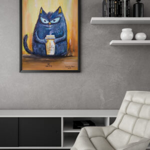 Авторська картина Стаднікова Антона серії "Королівські коти"