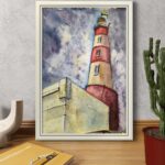 «Маяк з прапором України» — оригінальна авторська картина