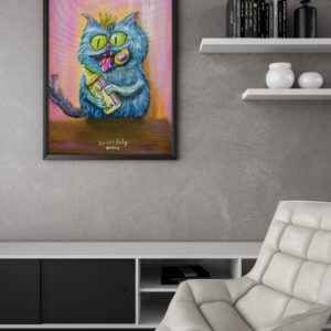 Авторська картина Стаднікова Антона серії "Королівські коти"